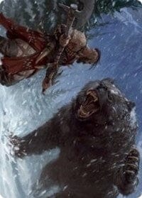 Blizzard Brawl Art Card [Kaldheim: Art Series] MTG Single Magic: The Gathering  | Multizone: Comics And Games