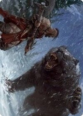 Blizzard Brawl Art Card [Kaldheim: Art Series] MTG Single Magic: The Gathering  | Multizone: Comics And Games