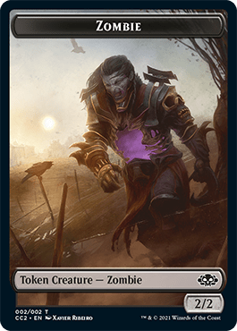 Snake // Zombie Double-sided Token [Commander Collection: Black Tokens] MTG Single Magic: The Gathering  | Multizone: Comics And Games