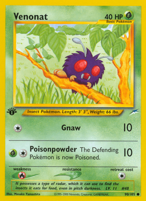 Venonat (90/105) [Neo Destiny 1st Edition] Pokemon Single Pokémon  | Multizone: Comics And Games