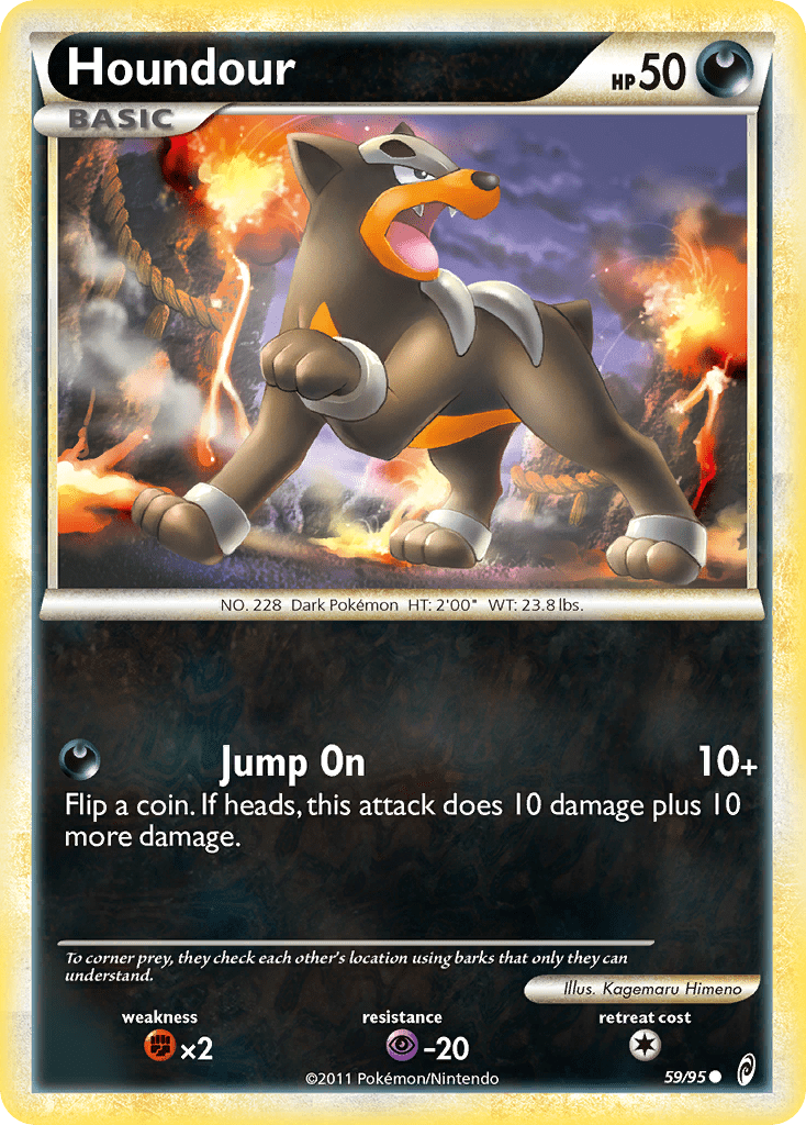 Houndour (59/95) [HeartGold & SoulSilver: Call of Legends] Pokemon Single Pokémon  | Multizone: Comics And Games