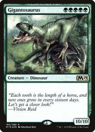 Gigantosaurus [Core Set 2019 Promos] MTG Single Magic: The Gathering  | Multizone: Comics And Games