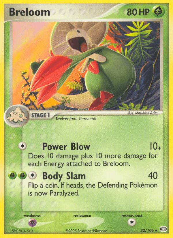 Breloom (22/106) [EX: Emerald] Pokemon Single Pokémon  | Multizone: Comics And Games