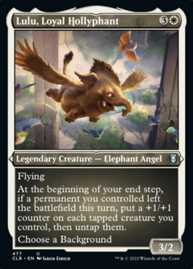 Lulu, Loyal Hollyphant (Foil Etched) [Commander Legends: Battle for Baldur's Gate] MTG Single Magic: The Gathering  | Multizone: Comics And Games
