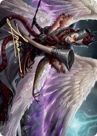 Firja, Judge of Valor Art Card (Gold-Stamped Signature) [Kaldheim: Art Series] MTG Single Magic: The Gathering  | Multizone: Comics And Games