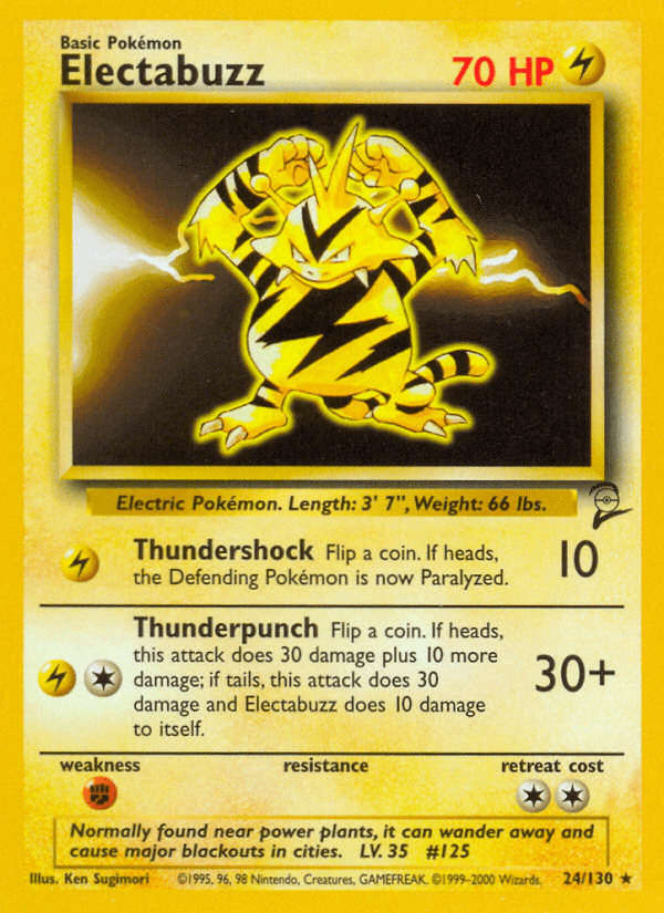 Electabuzz (24/130) [Base Set 2] Pokemon Single Pokémon  | Multizone: Comics And Games