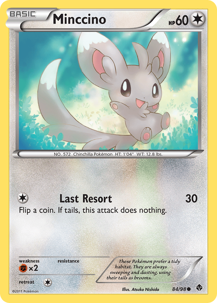Minccino (84/98) [Black & White: Emerging Powers] Pokemon Single Pokémon  | Multizone: Comics And Games