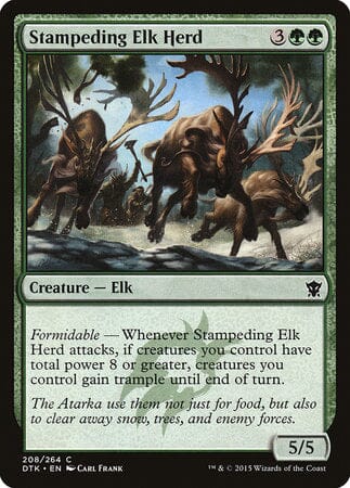 Stampeding Elk Herd [Dragons of Tarkir] MTG Single Magic: The Gathering  | Multizone: Comics And Games