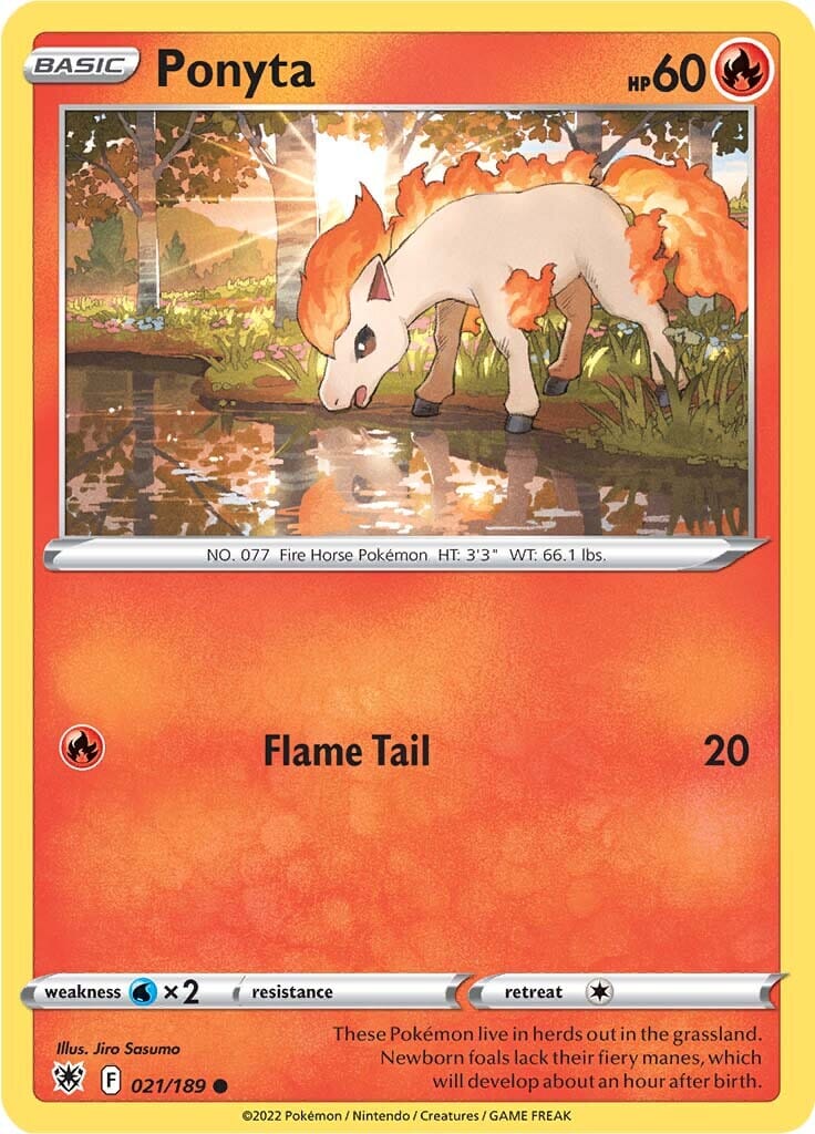 Ponyta (021/189) [Sword & Shield: Astral Radiance] Pokemon Single Pokémon  | Multizone: Comics And Games
