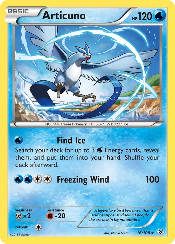 Articuno (16/108) (Theme Deck Exclusive) [XY: Roaring Skies] Pokemon Single Pokémon  | Multizone: Comics And Games