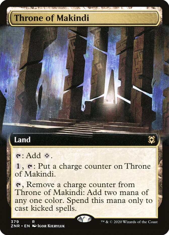 Throne of Makindi (Extended Art) [Zendikar Rising] MTG Single Magic: The Gathering  | Multizone: Comics And Games