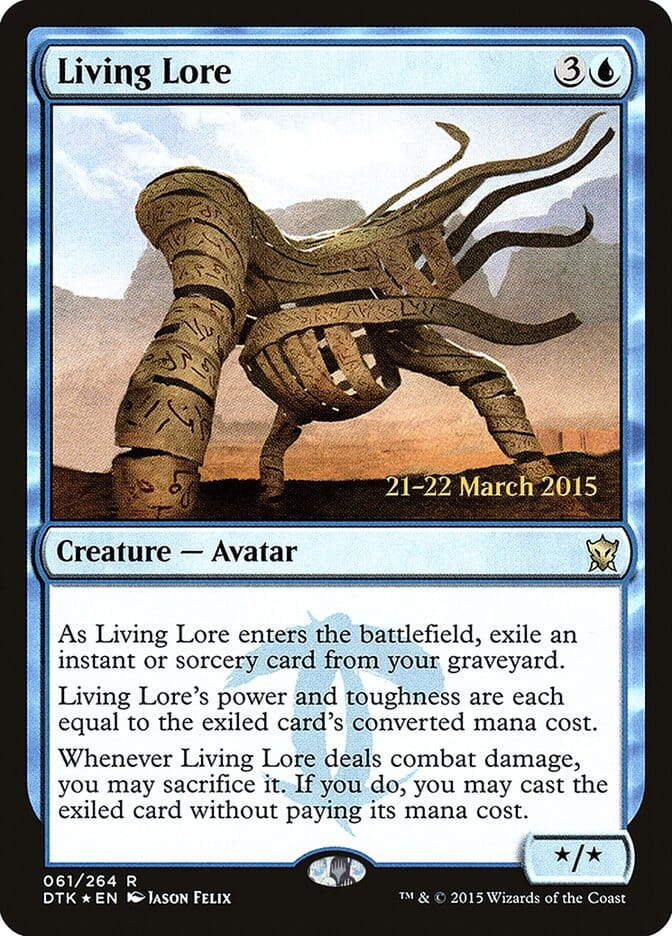 Living Lore [Dragons of Tarkir Prerelease Promos] MTG Single Magic: The Gathering  | Multizone: Comics And Games
