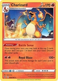 Charizard (025/185) (Cracked Ice Holo) (Theme Deck Exclusive) [Sword & Shield: Vivid Voltage] Pokemon Single Pokémon  | Multizone: Comics And Games