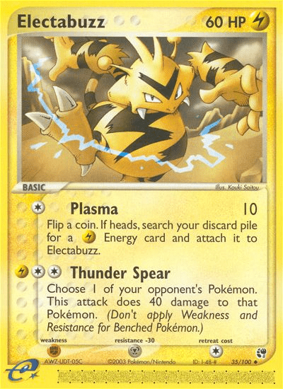 Electabuzz (35/100) [EX: Sandstorm] Pokemon Single Pokémon  | Multizone: Comics And Games