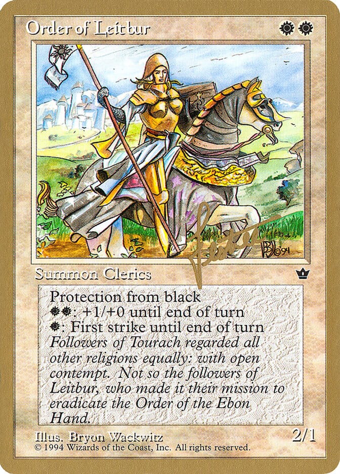 Order of Leitbur (Female) (Bertrand Lestree) [Pro Tour Collector Set] MTG Single Magic: The Gathering  | Multizone: Comics And Games