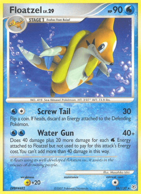 Floatzel (26/130) [Diamond & Pearl: Base Set] Pokemon Single Pokémon  | Multizone: Comics And Games