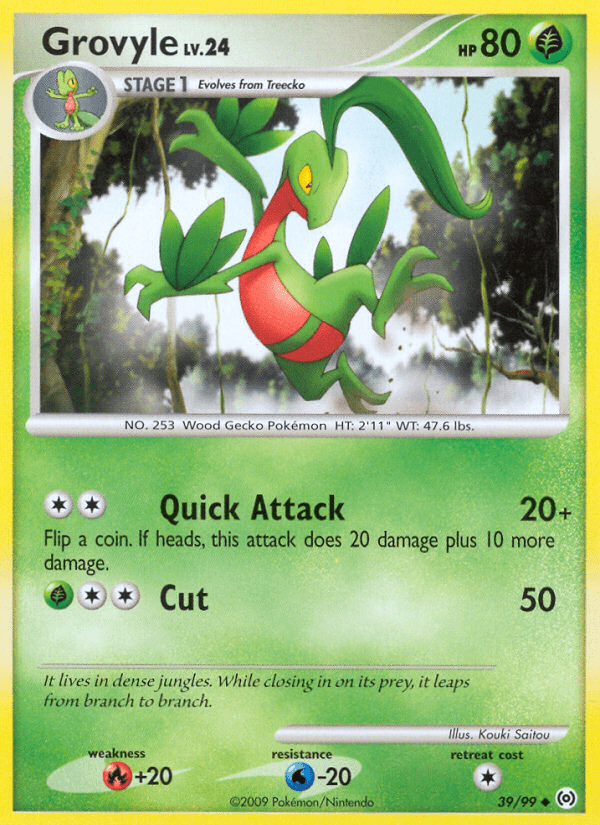 Grovyle (39/99) [Platinum: Arceus] Pokemon Single Pokémon  | Multizone: Comics And Games