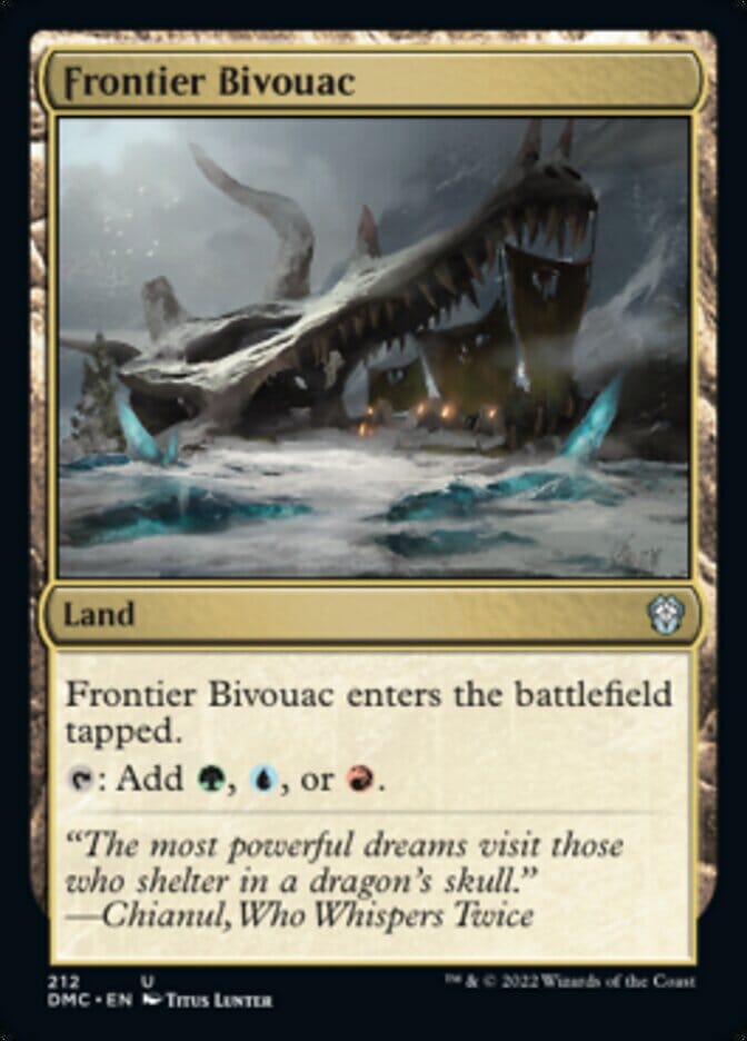 Frontier Bivouac [Dominaria United Commander] MTG Single Magic: The Gathering  | Multizone: Comics And Games