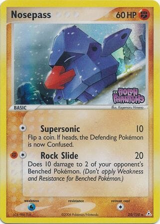 Nosepass (25/110) (Stamped) [EX: Holon Phantoms] Pokemon Single Pokémon  | Multizone: Comics And Games