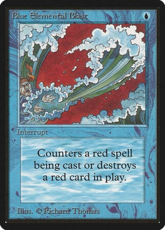 Blue Elemental Blast [Limited Edition Beta] MTG Single Magic: The Gathering  | Multizone: Comics And Games