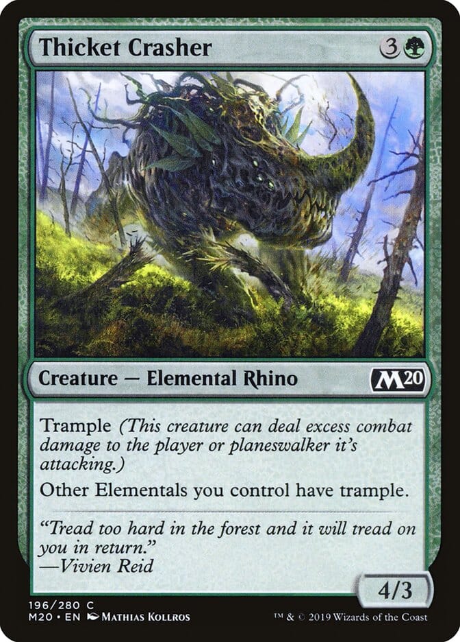 Thicket Crasher [Core Set 2020] MTG Single Magic: The Gathering  | Multizone: Comics And Games