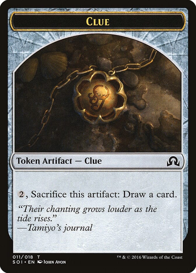Clue (011/018) [Shadows over Innistrad Tokens] MTG Single Magic: The Gathering  | Multizone: Comics And Games