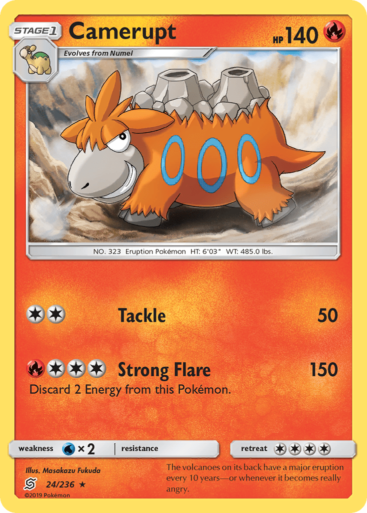 Camerupt (24/236) [Sun & Moon: Unified Minds] Pokemon Single Pokémon  | Multizone: Comics And Games