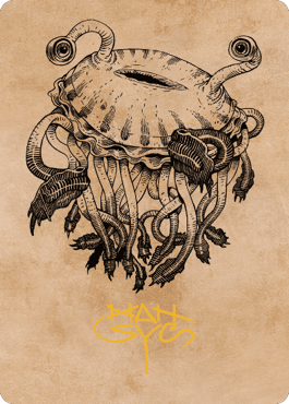 Gluntch, the Bestower Art Card (Gold-Stamped Signature) [Commander Legends: Battle for Baldur's Gate Art Series] MTG Single Magic: The Gathering  | Multizone: Comics And Games