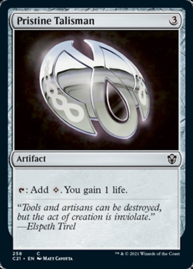 Pristine Talisman [Commander 2021] MTG Single Magic: The Gathering  | Multizone: Comics And Games