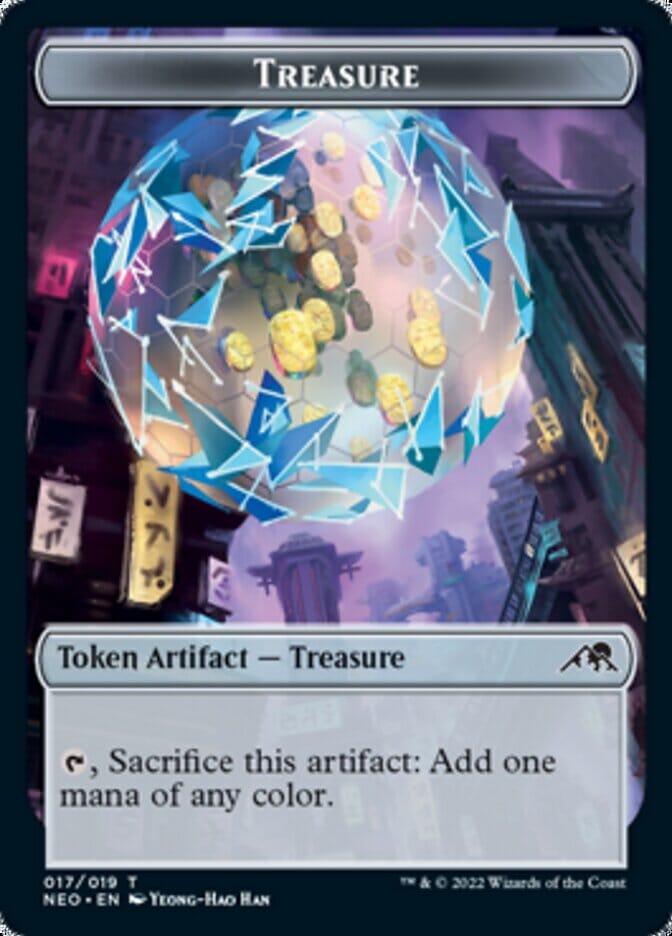 Treasure Token [Kamigawa: Neon Dynasty Tokens] MTG Single Magic: The Gathering  | Multizone: Comics And Games