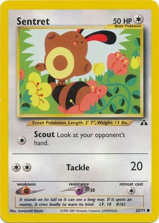 Sentret (63/75) [Neo Discovery Unlimited] Pokemon Single Pokémon  | Multizone: Comics And Games
