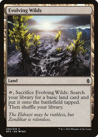 Evolving Wilds [Battle for Zendikar] MTG Single Magic: The Gathering  | Multizone: Comics And Games