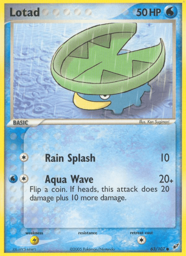Lotad (63/107) [EX: Deoxys] Pokemon Single Pokémon  | Multizone: Comics And Games