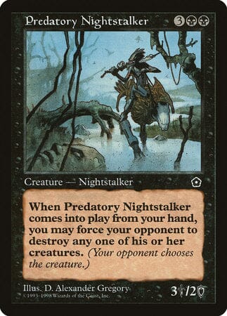 Predatory Nightstalker [Portal Second Age] MTG Single Magic: The Gathering  | Multizone: Comics And Games