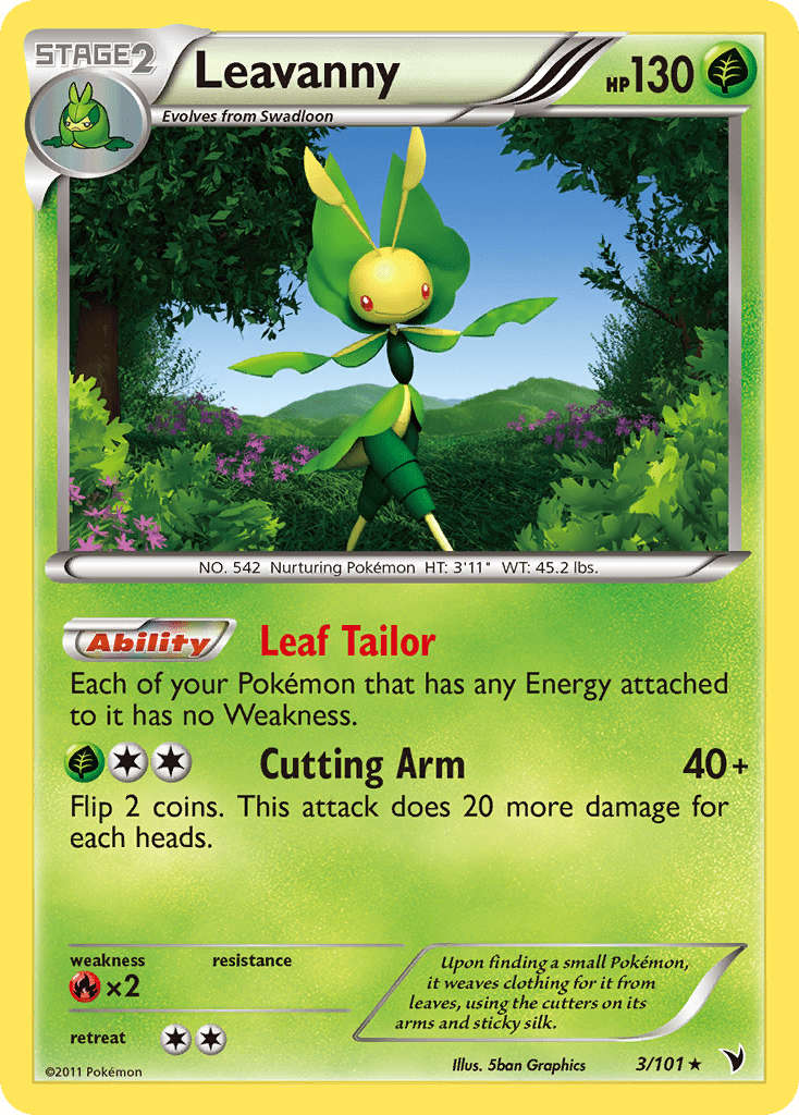 Leavanny (3/101) [Black & White: Noble Victories] Pokemon Single Pokémon  | Multizone: Comics And Games