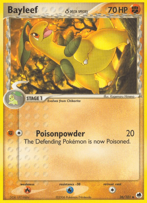Bayleef (26/101) (Delta Species) [EX: Dragon Frontiers] Pokemon Single Pokémon  | Multizone: Comics And Games