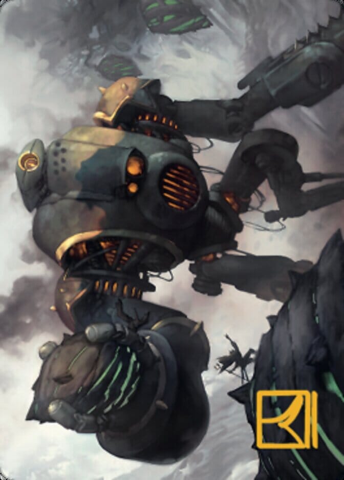 Rust Goliath Art Card (Gold-Stamped Signature) [The Brothers' War Art Series] MTG Single Magic: The Gathering  | Multizone: Comics And Games