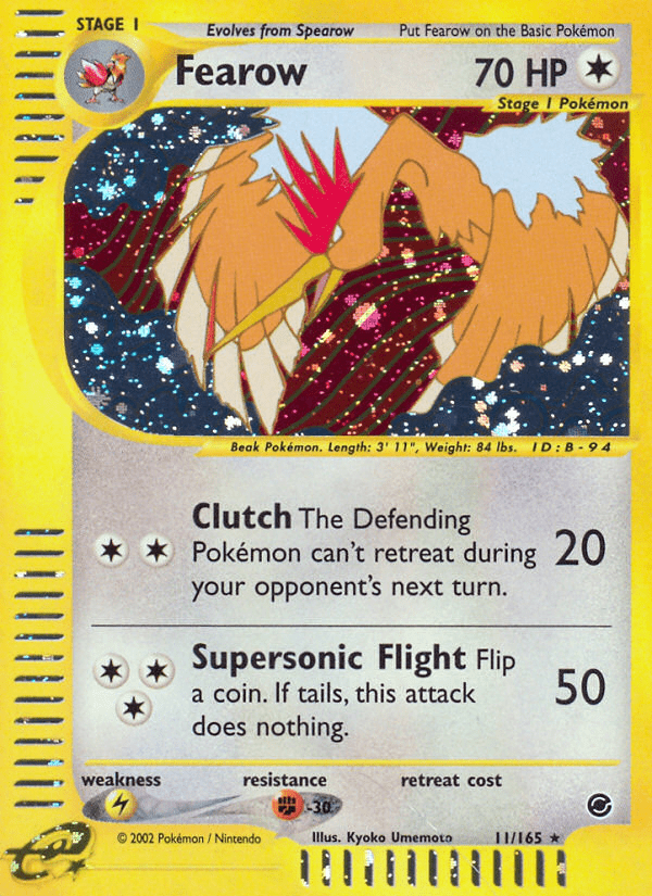 Fearow (11/165) [Expedition: Base Set] Pokemon Single Pokémon  | Multizone: Comics And Games