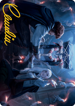 Faithful Mending Art Card (Gold-Stamped Signature) [Innistrad: Midnight Hunt Art Series] MTG Single Magic: The Gathering  | Multizone: Comics And Games