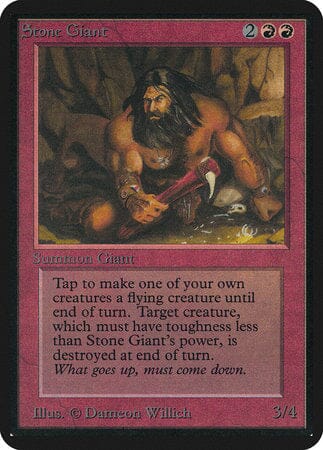 Stone Giant [Limited Edition Alpha] MTG Single Magic: The Gathering  | Multizone: Comics And Games