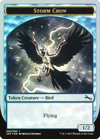 Storm Crow Token [Unstable Tokens] MTG Single Magic: The Gathering  | Multizone: Comics And Games