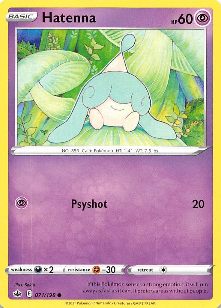 Hatenna (071/198) [Sword & Shield: Chilling Reign] Pokemon Single Pokémon  | Multizone: Comics And Games