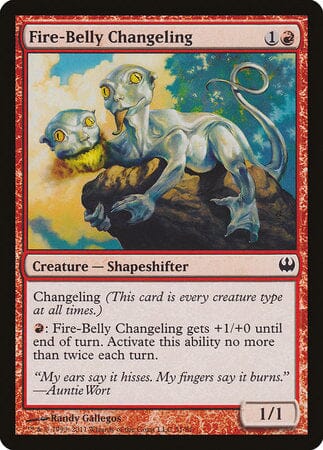 Fire-Belly Changeling [Duel Decks: Knights vs. Dragons] MTG Single Magic: The Gathering  | Multizone: Comics And Games