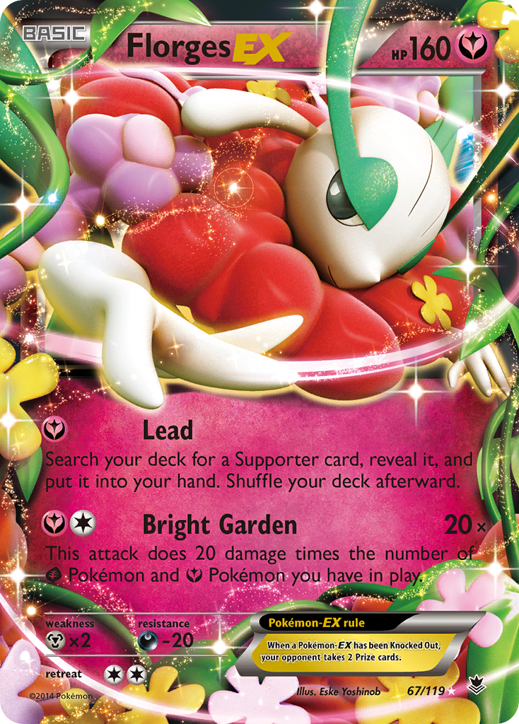 Florges EX (67/119) [XY: Phantom Forces] Pokemon Single Pokémon  | Multizone: Comics And Games