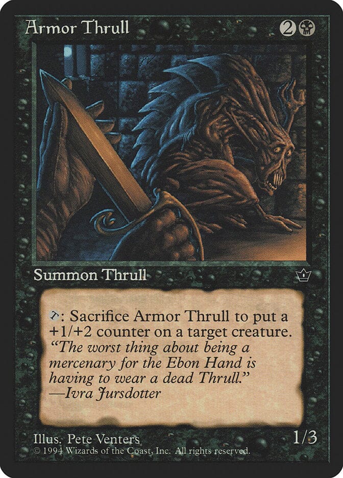 Armor Thrull (Pete Venters) [Fallen Empires] MTG Single Magic: The Gathering  | Multizone: Comics And Games