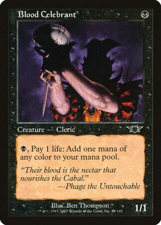 Blood Celebrant [Legions] MTG Single Magic: The Gathering  | Multizone: Comics And Games