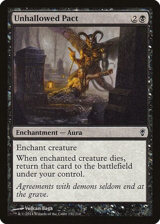 Unhallowed Pact [Conspiracy] MTG Single Magic: The Gathering  | Multizone: Comics And Games