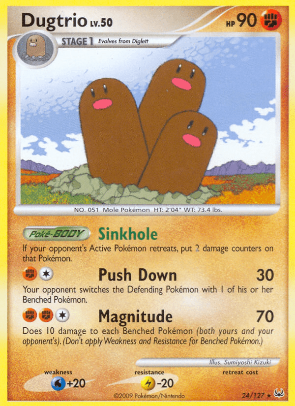 Dugtrio (24/127) [Platinum: Base Set] Pokemon Single Pokémon  | Multizone: Comics And Games