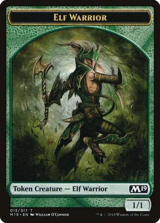Elf Warrior Token [Core Set 2019 Tokens] MTG Single Magic: The Gathering  | Multizone: Comics And Games