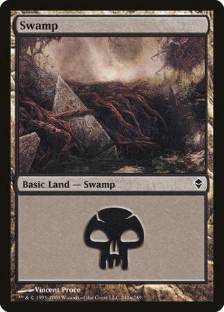 Swamp (241a) [Zendikar] MTG Single Magic: The Gathering  | Multizone: Comics And Games